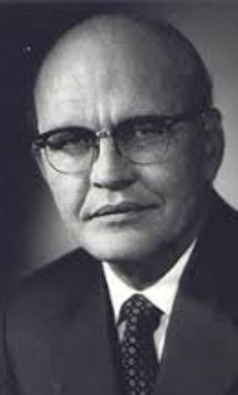 Jack Kilby (1923-2005). Uno de los inventores del circuito integrado mientras trabajaba en la empresa Texas Instrument. Premio Nobel de física (2000).