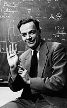 Richard Feynman (1918-1988). Uno de los autores fundamentales en la formulación de la electrodinámica cuántica. Premio Nobel de física (1956).