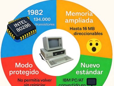 Intel 80286 (1982): cuando el PC dejó de ser un&nbsp;juguete