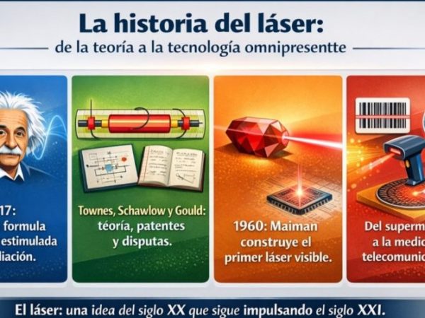Una breve historia del láser: de curiosidad científica a tecnología&nbsp;omnipresente