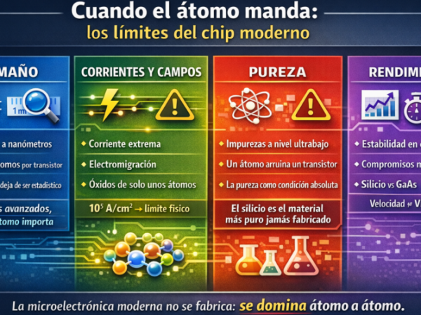 Cuando el átomo manda: tamaño, pureza y rendimiento en la era del asombroso&nbsp;silicio