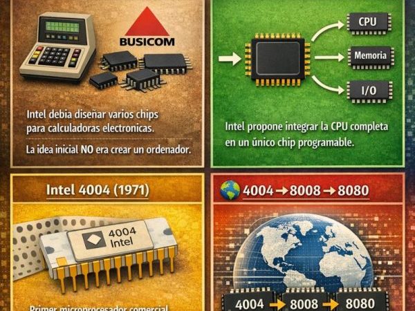 El microprocesador nació para hacer calculadoras…y acabó cambiando el&nbsp;mundo