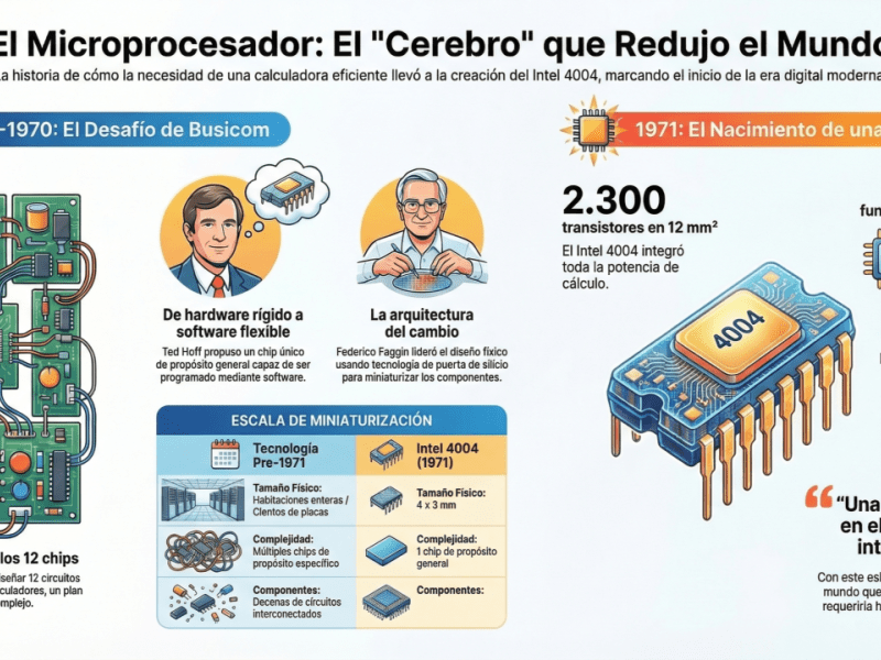 Cuando el ordenador cabía en una habitación…y acabó dentro de un&nbsp;chip