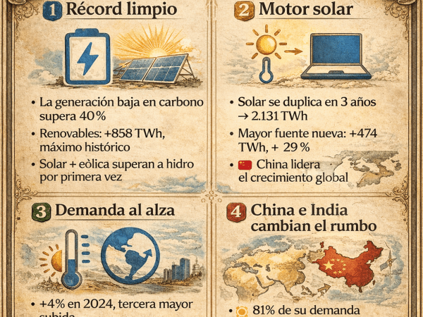 Electricidad global 2025: el gran salto&nbsp;renovable