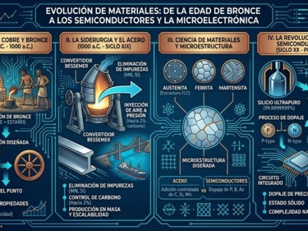 De la metalurgia ancestral a la revolución del chip: la evolución de los materiales y el dominio de los&nbsp;semiconductores