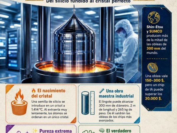Todo chip de inteligencia artificial empieza como un&nbsp;cristal