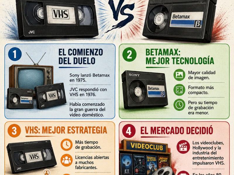El desastre del&nbsp;VHS-Betamax