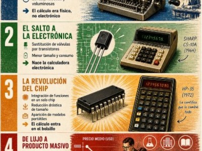 Las primeras calculadoras electrónicas: cuando los chips llegaron al&nbsp;bolsillo