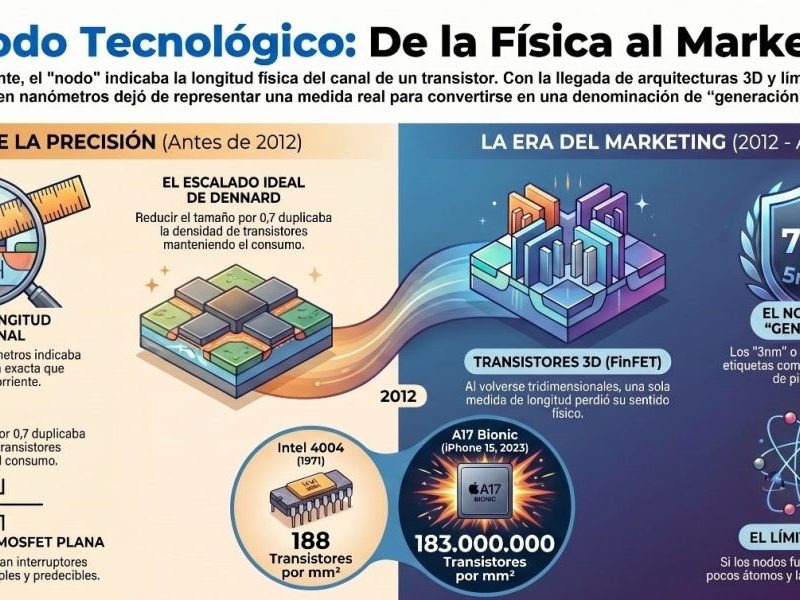 El nodo y el nanómetro: cuando el marketing le ganó la partida a la&nbsp;física
