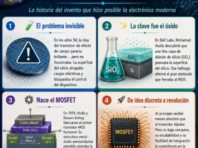 El origen secreto de los transistores&nbsp;MOSFET