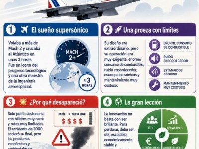 El Concorde fue una de esas máquinas que parecían llegar directamente del&nbsp;futuro.