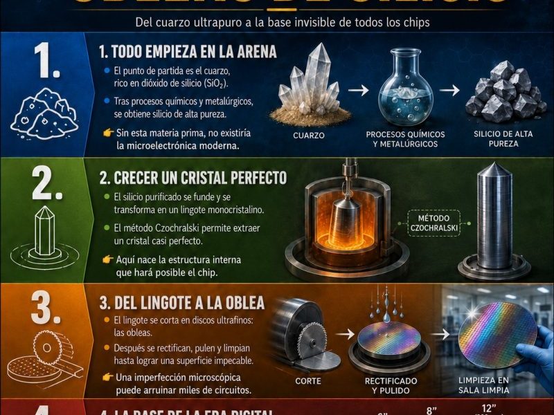 La historia desconocida de la fabricación de obleas de&nbsp;silicio.