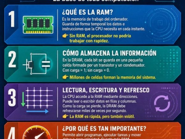 Cómo funciona la memoria RAM, la base de toda&nbsp;computación