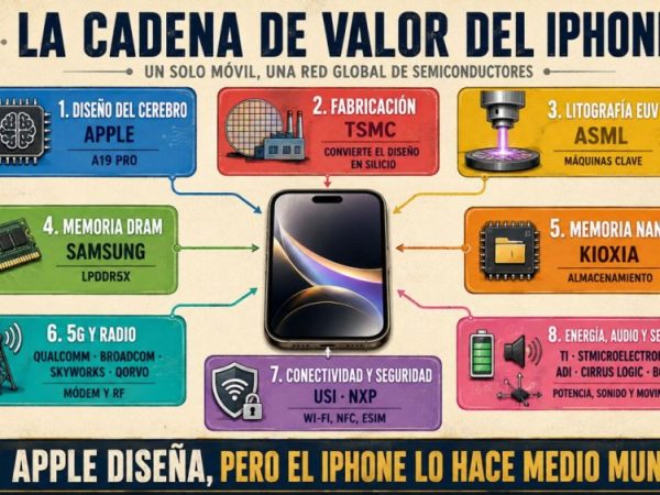 Un iPhone no lo fabrica Apple, lo fabrica medio&nbsp;mundo