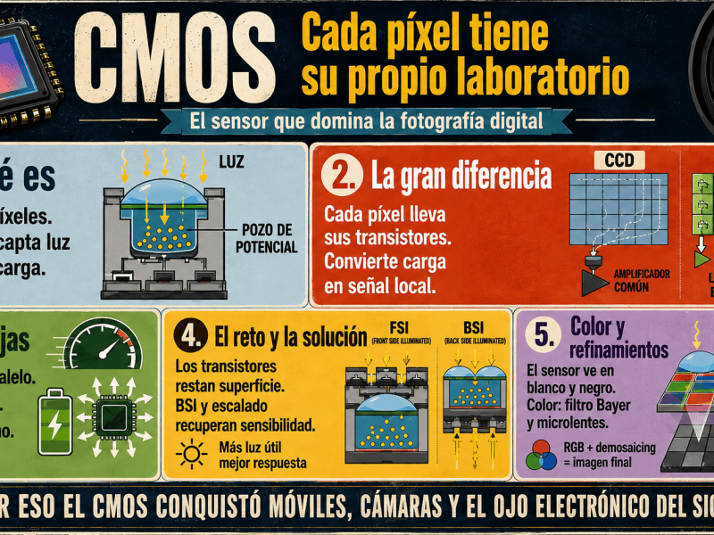 El ojo que nunca duerme. Dentro del sensor&nbsp;CMOS