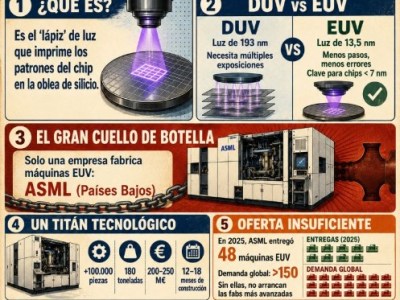 La litografía es el cuello de botella de la industria de los&nbsp;semiconductores